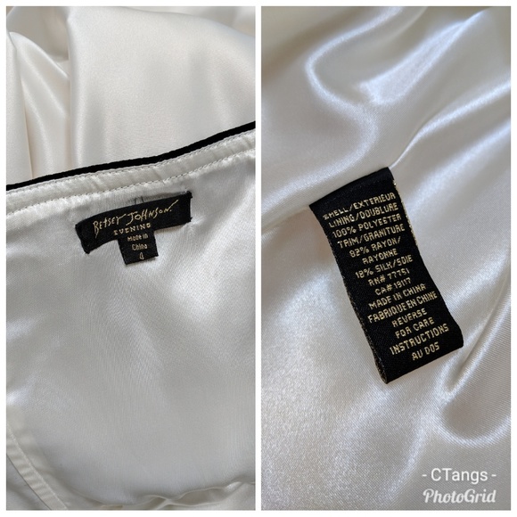 BETSEY JOHNSON B+W Strapless Elegant Cocktail Dress - Picture 5 of 8